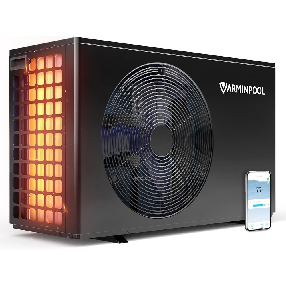 VARMINPOOL 30,000BTU Pool Heat Pump for Swimming Pools In-Ground & Spa Heater