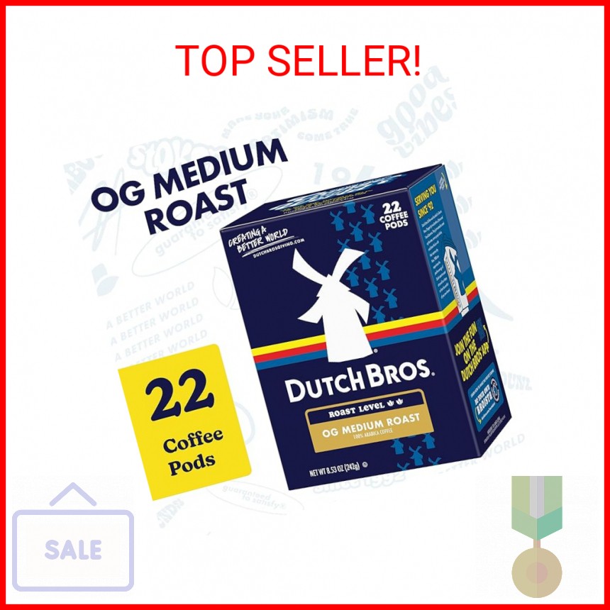 Dutch Bros® OG Medium Roast, 22 Count, Medium Roast, Single Serve Coffee Pods fo