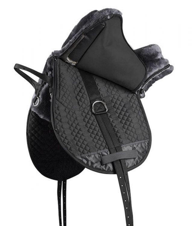 ENGLISH BAREBACK SADDLE Quilted Lined with Black Fleece Adjustable