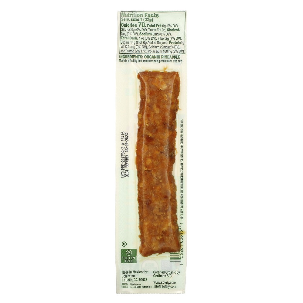 Fruit Jerky, Organic Pineapple, 0.8 oz (23 g)