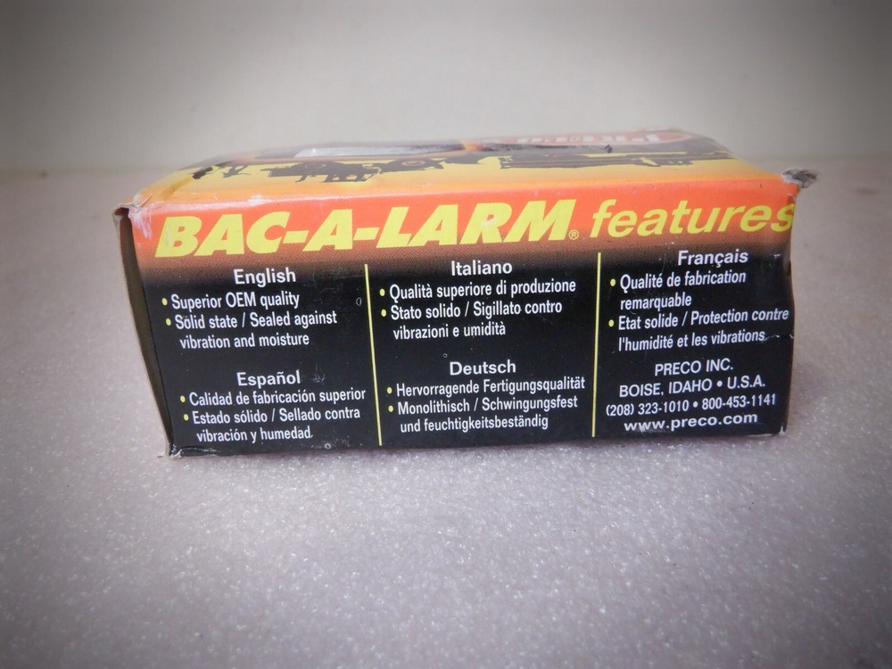 PRECO MODEL 230 12 VDC BAC-A-LARM