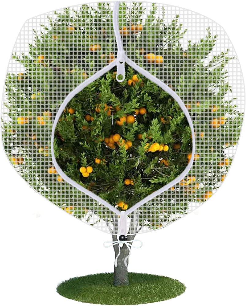 Fruit Tree Netting Covers with Zipper to Protect from Squirrels and Birds Large