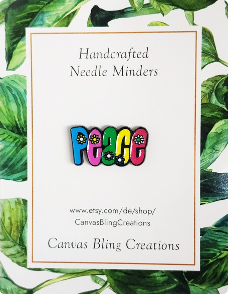 PEACE Magnetic Needle Minder by Canvas Bling