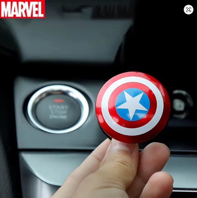 Disney Marvel Captain America Shield Start Stop Push Button Switch Cover NEW