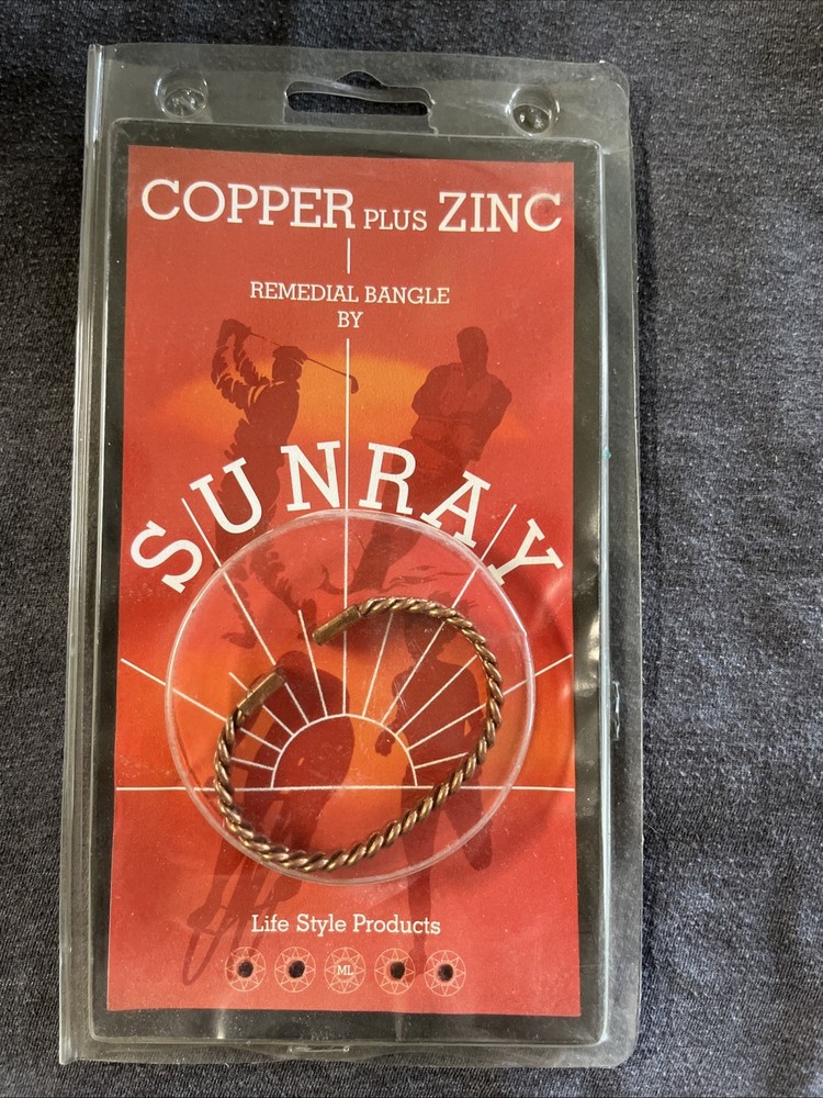 Copper Plus Zinc Woven Remedial Bangle (Medium/Large)