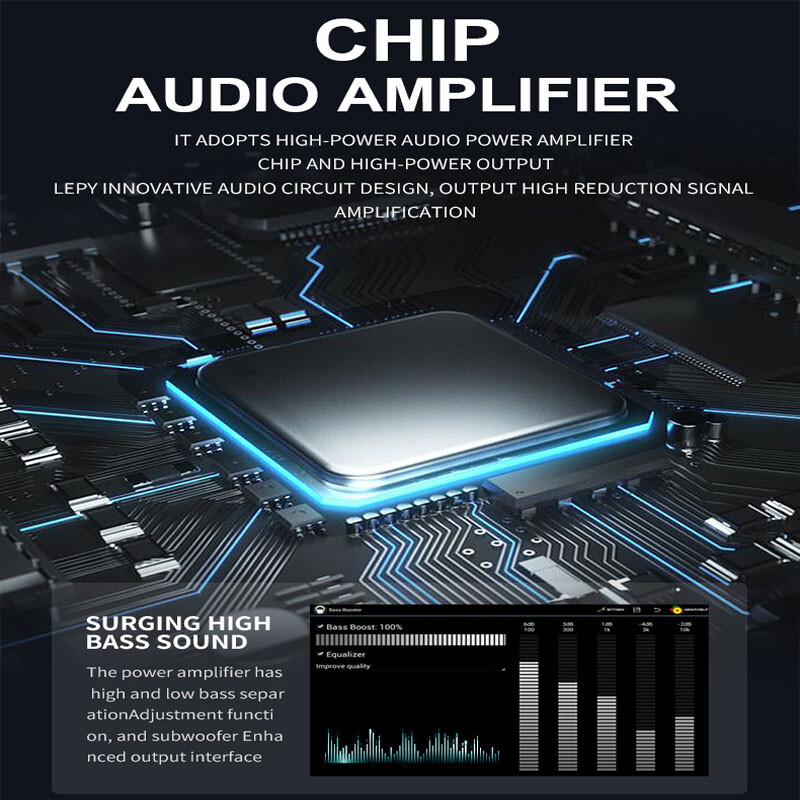 2.1CH HIFI Amplifier: 38Wx2 + 50W Bass, Bluetooth/USB/RCA Multi-Input‌