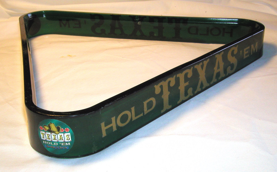 Texas Hold Em Poker BIlliard Triangle Pool Ball Rack