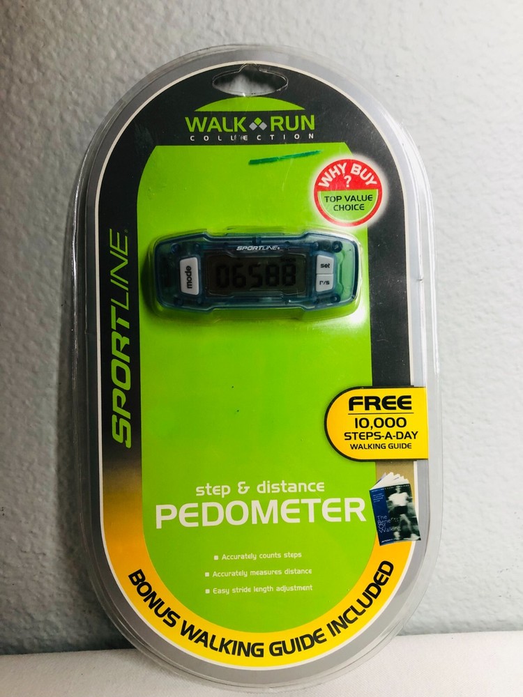 Sportline Walk Run Step & Distance Pedometer New Sealed