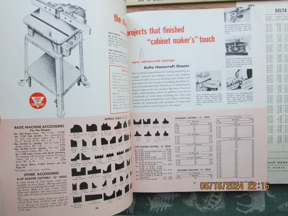 delta Rockwell homecraft power tools catalog 1959