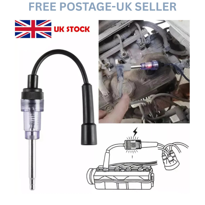 6-12V Car Spark Plug Tester Coil Ignition System Auto Diagnostic-Test Tool.