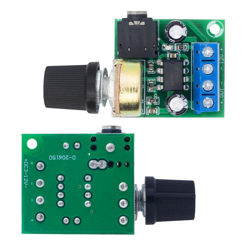 2 Pack LM386 Mono Audio Power Amplifier Board DC3V~12V Module Adjustable Volume