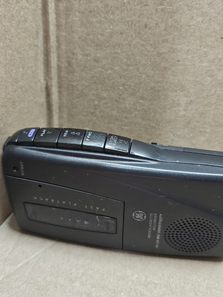 GE 3-5379A Handheld 2 Speed Microcassette Recorder Tested
