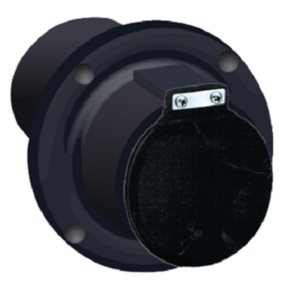 CENTEK INDUSTRIES 1200301 Thru Hull 2 Inch Black Flap