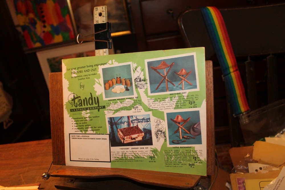 Vintage 1950's Leather Craft Manual Catalog Tandy