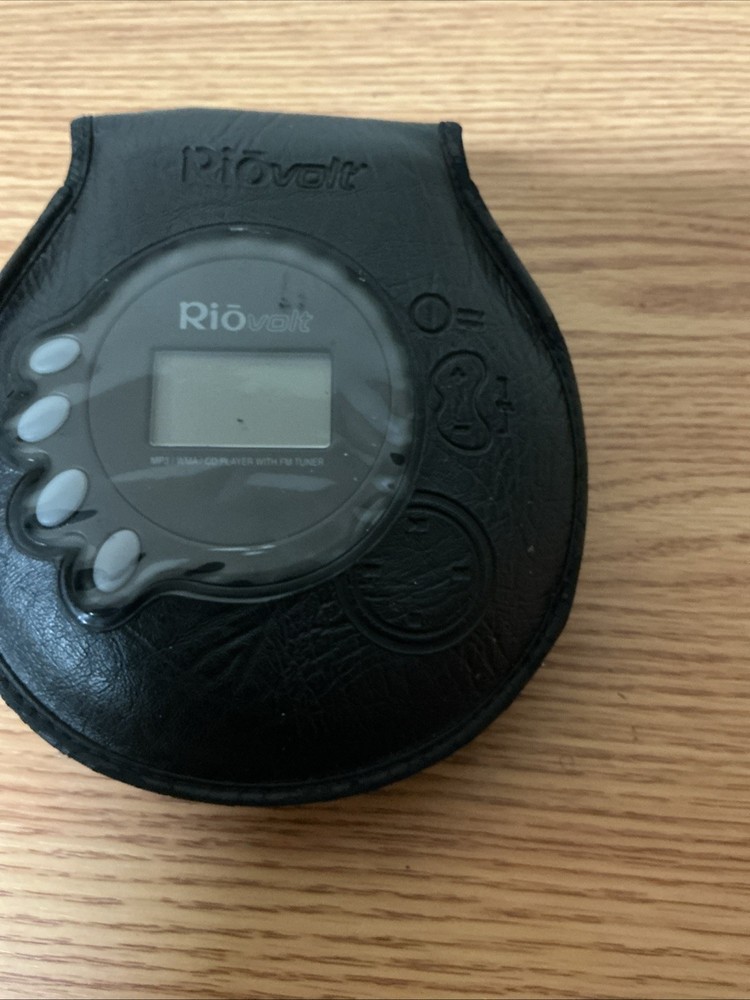 Riovolt SP250 Remote CD Player w/Leather Case READ UNTESTED