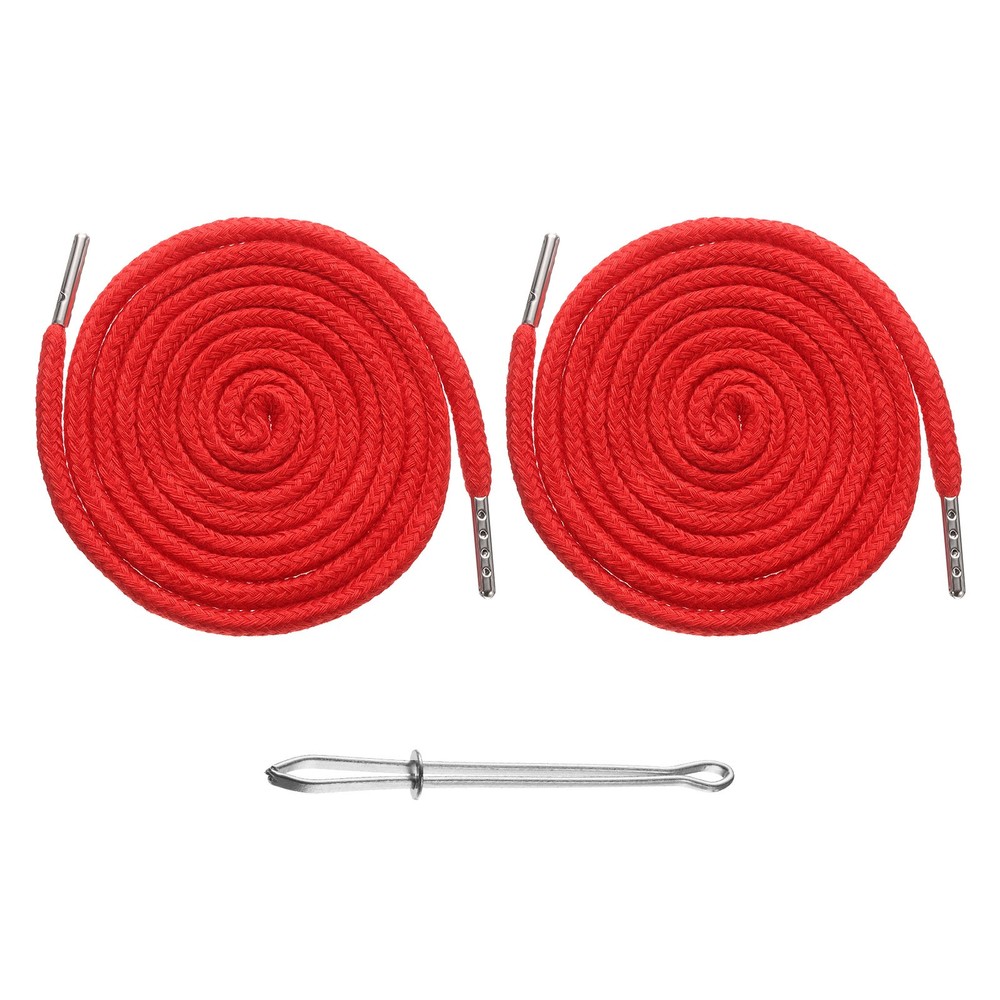 2pcs Drawstring Cords 51" Replacement Drawstring with Threader Red