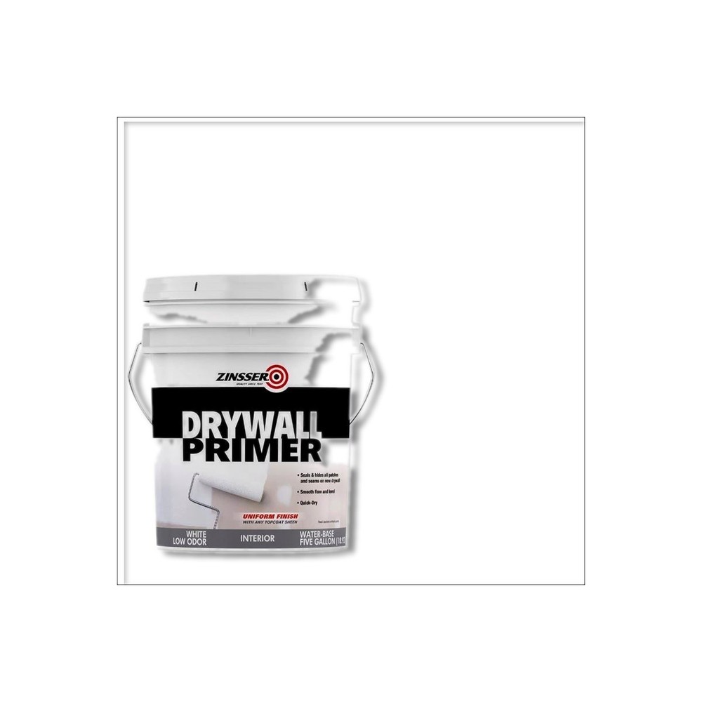 Zinsser White Flat/Matte Water-Based Primer 5 gal 1500