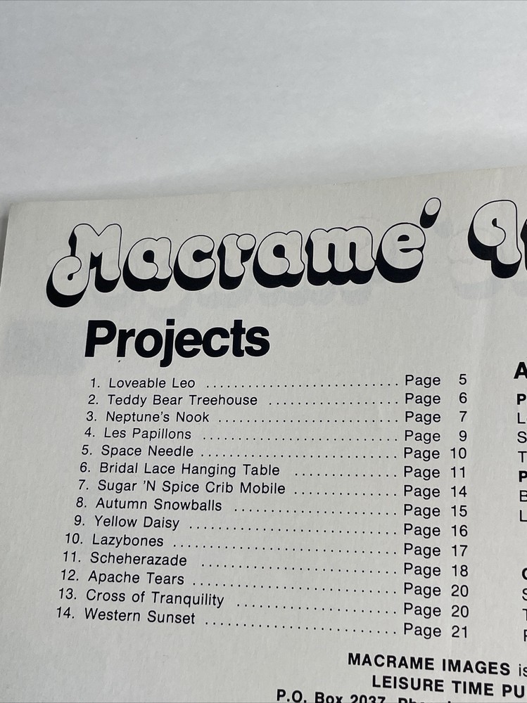 Macrame Images 14 Designs Patterns