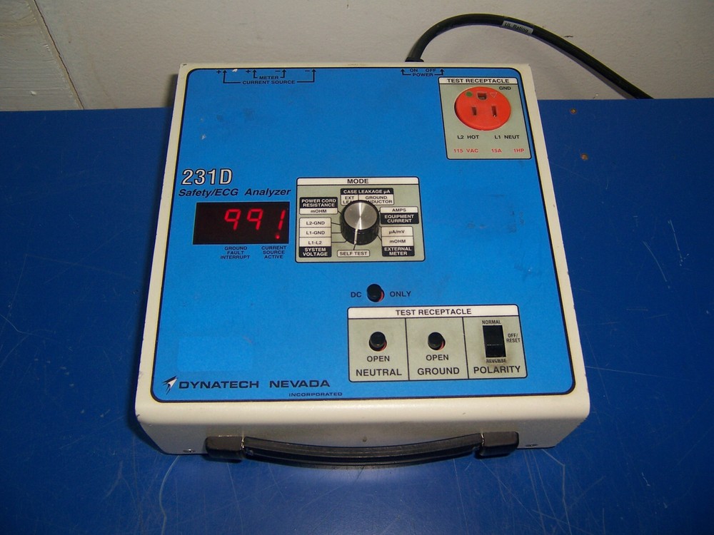 13512 dynatech 231d safety / ecg analyzer