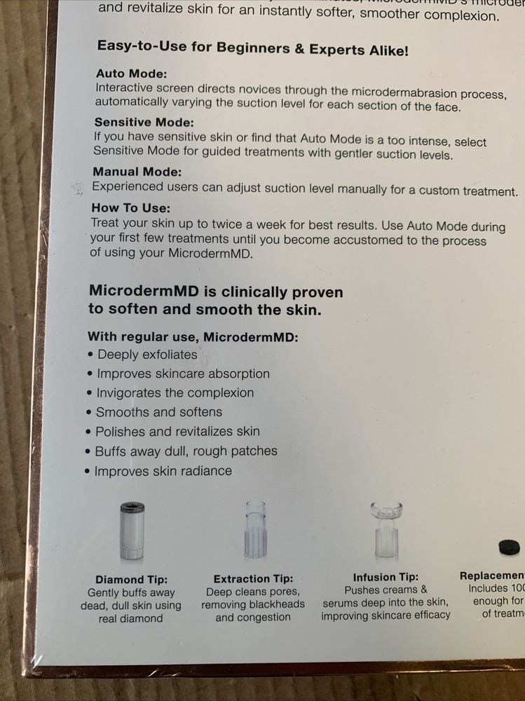 Trophy Skin MicrodermMD At Home Microdermabrasion Kit White TSMDD02