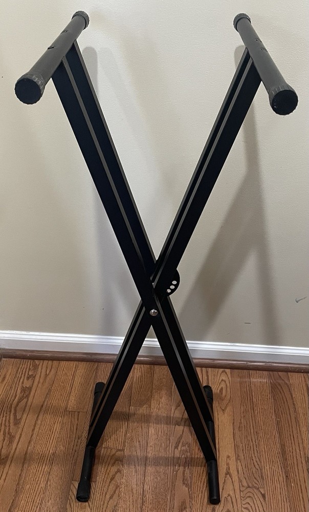 Doublebraced Keyboard X Stand Adjustable Black