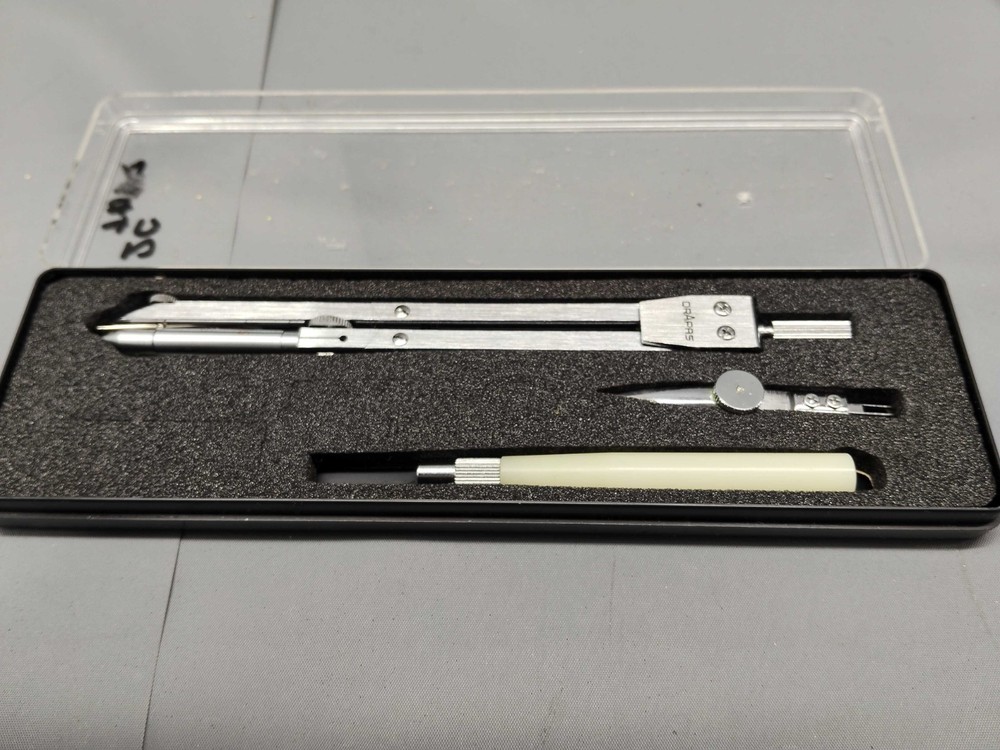Staedtler Drafting Tools Set Compass KENT WESTERN ruler JAPAN vintage