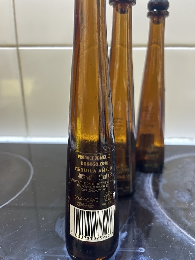 3x Don Julio 1942 Tequila Empty Bottles 50ml
