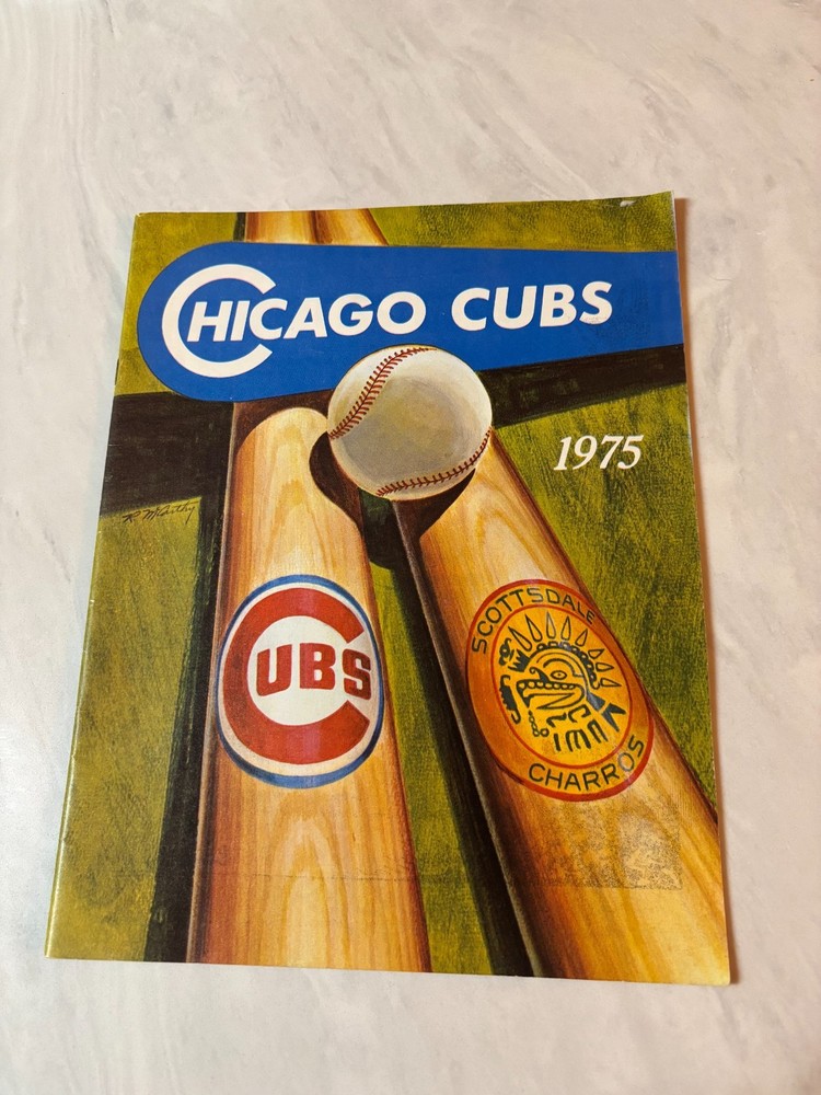 1975 Chicago Cubs Spring training Scottsdale AZ. program vs Angels- not scored!