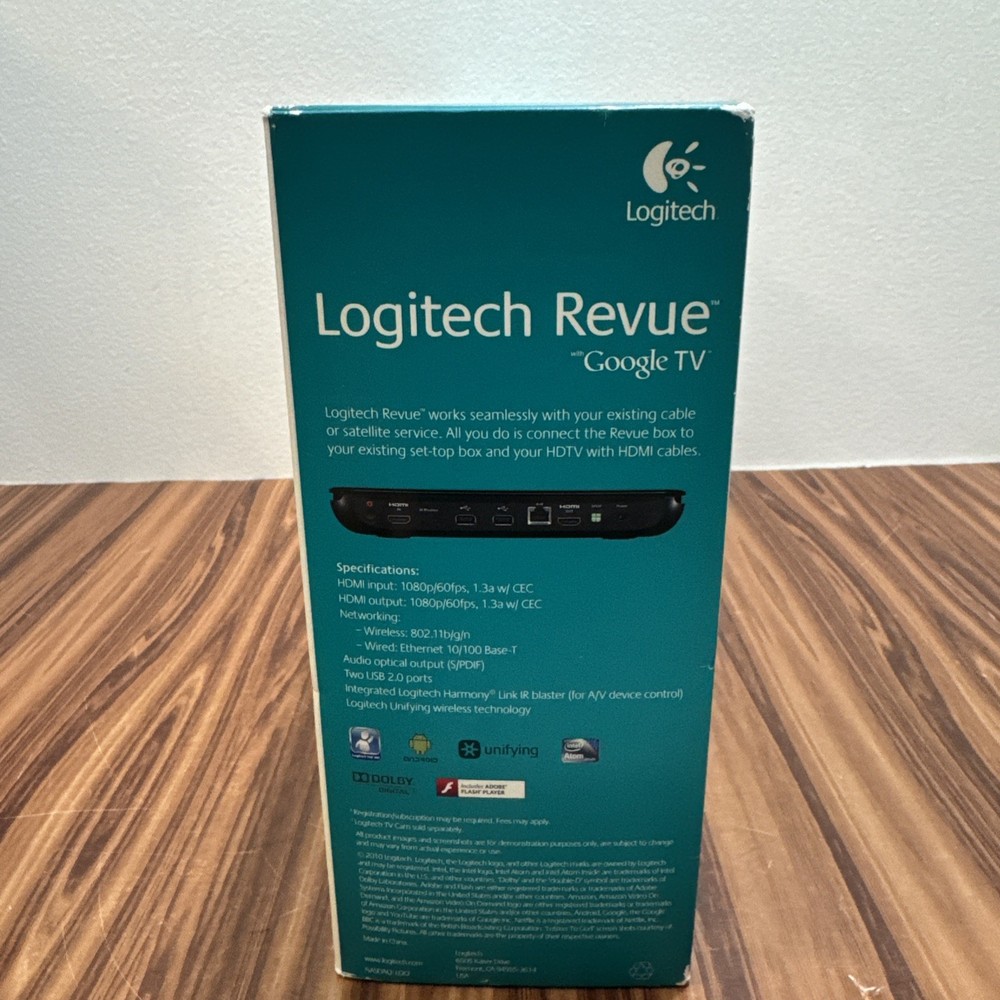 Logitech Revue Digital HD Google TV Media Player Streamer Keyboard Controller