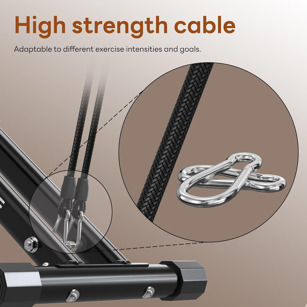 Squat Machine for Home Gym, Squat Rowing Machine with Adjustable Resistance and