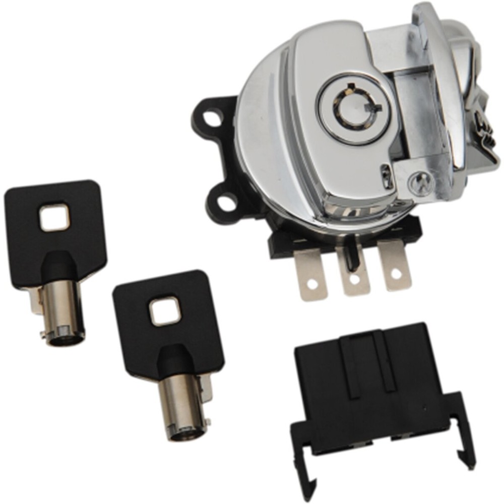 Drag Specialties Chrome Skull Side Hinge Ignition Switch - 2106-0422