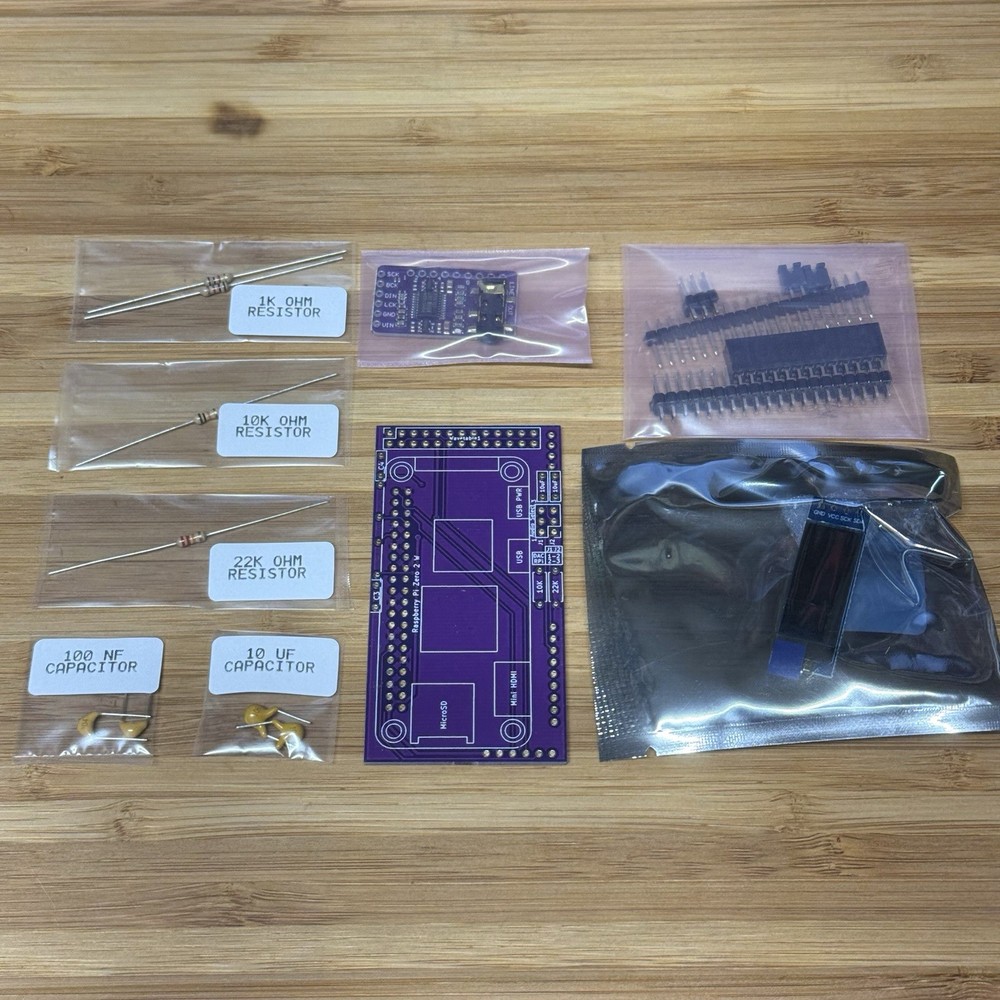 WavetablePi DIY Kit – Wavetable Header for Vintage Sound Cards – White OLED – No