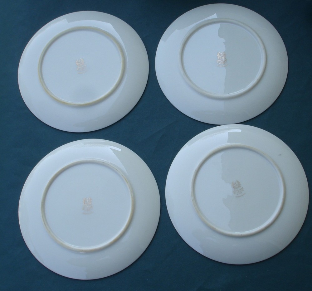 Lenox STARLIGHT 4 Cream Soup Bowls & Underliners X-302