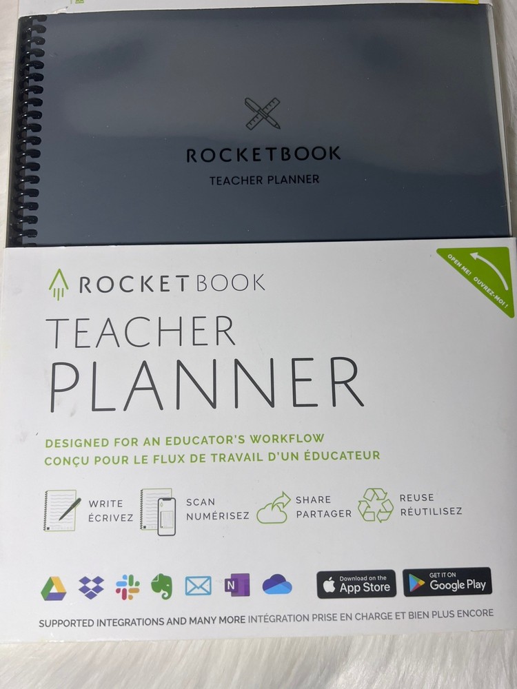 Rocketbook Teacher Planner - Reusable Monthly Planner. 12 Mo. undated