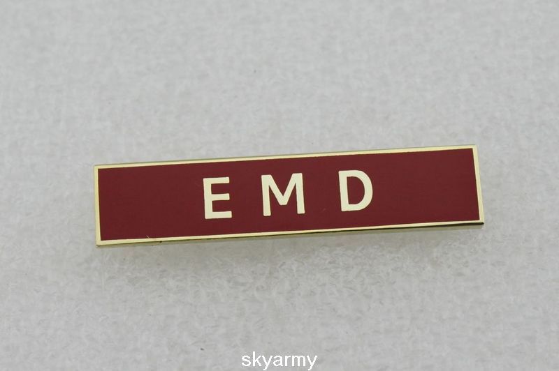 Uniform Citation Bar EMD Citation Bar Service Certification Lapel Pin