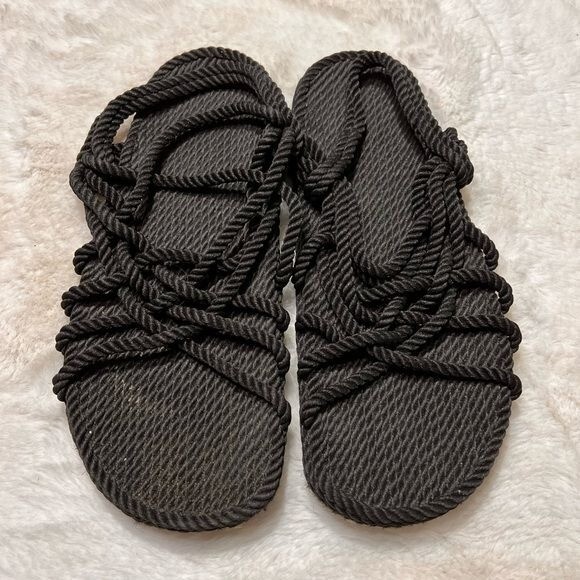 Sling back vegan robe sandals mens size 10