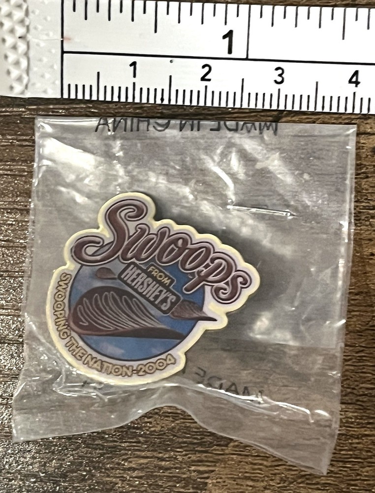 Rare 2004 Hershey’s Chocolate Swoops Advertising Hat Lapel Pin
