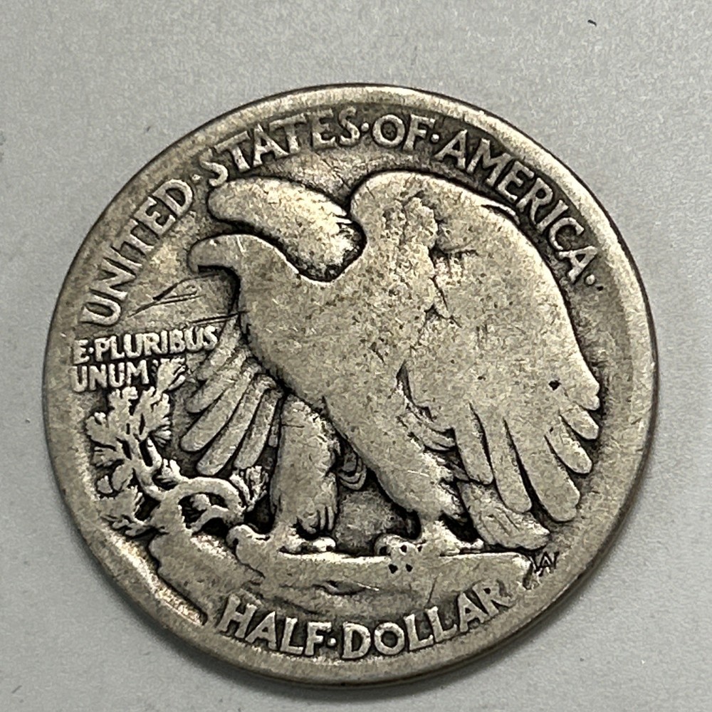 1916-S Walking Liberty Half Dollar.