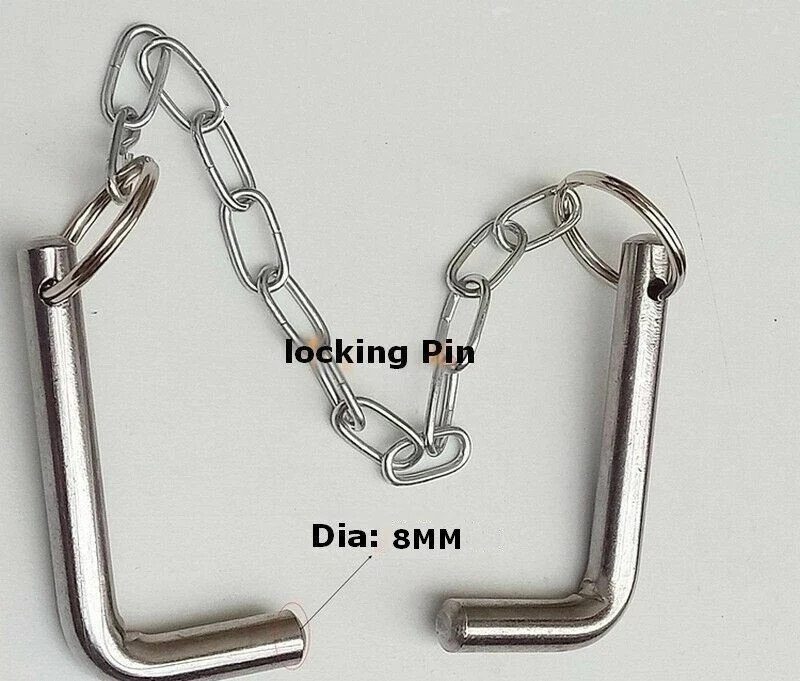 Dia 8MM Wheel Aligner Alignment Turntable Turn Plate Table Locking Pins Chain