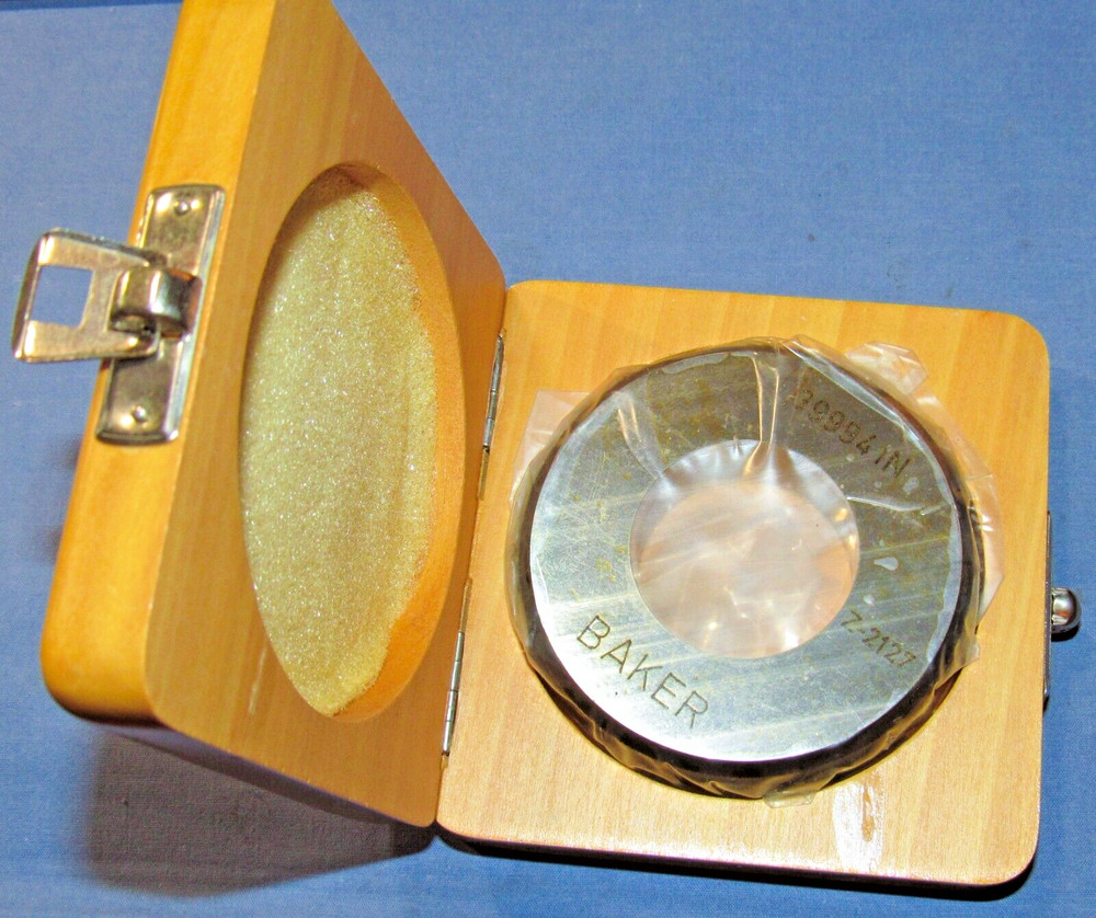 New Baker 1.39994” Setting Ring Bore Gage Internal Micrometer Master Standard