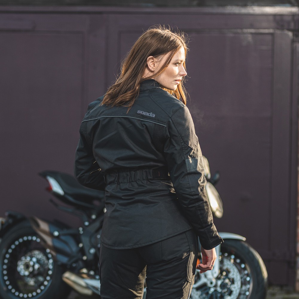 Spada Barn Q CE Ladies Textile Jacket - Black