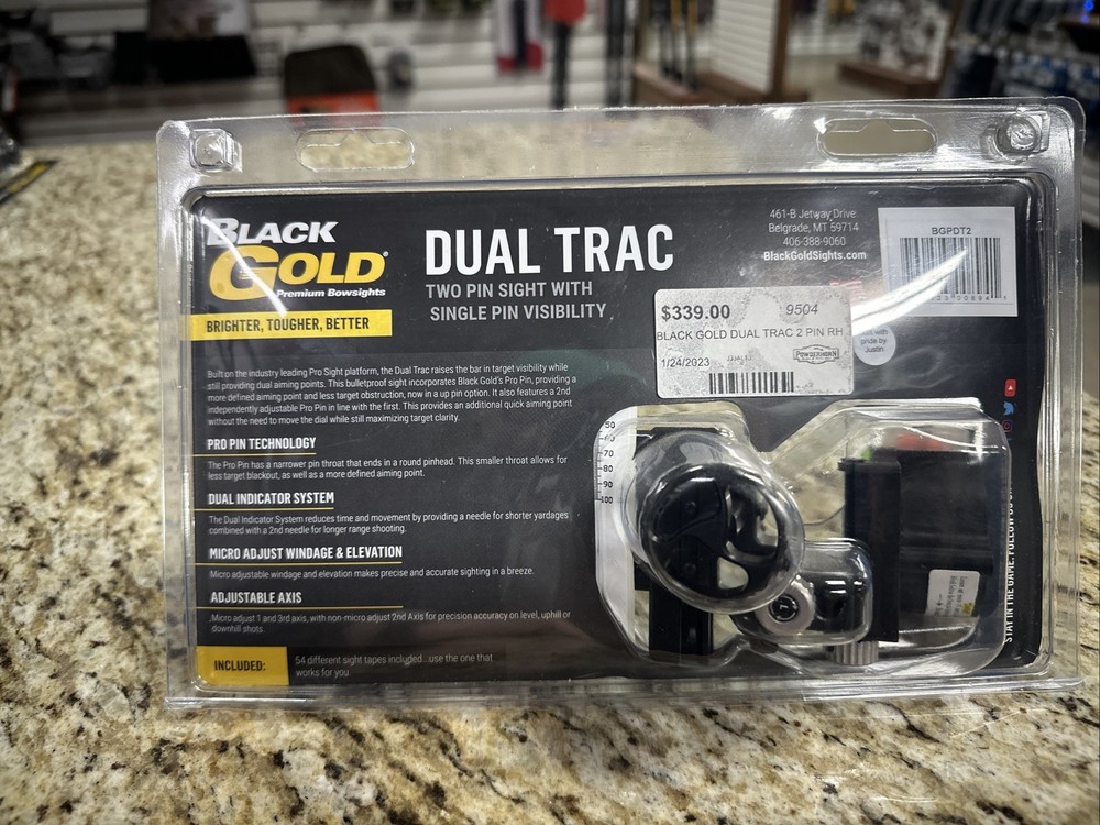 Black Gold Dual Trac Bow Sight RH
