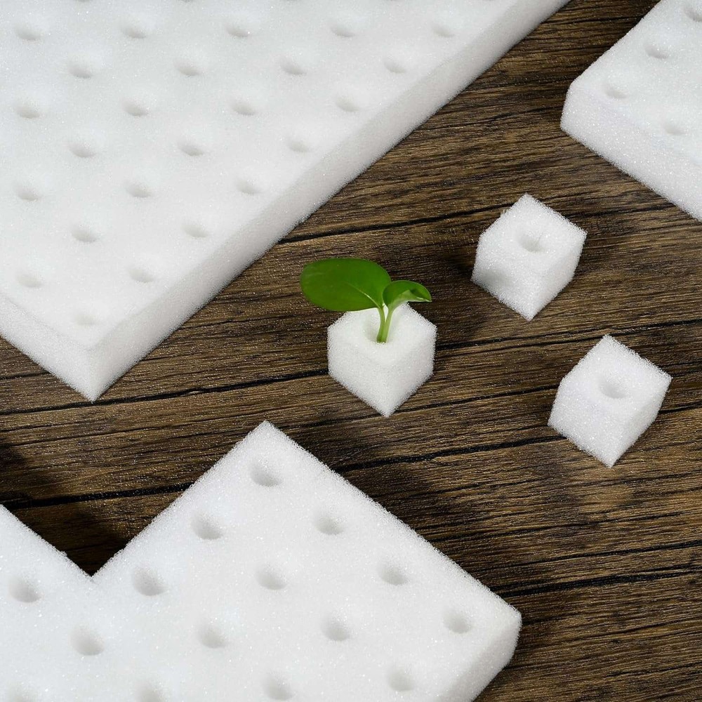 600 Pcs Sponge Squares for Hydroponics, Hydroponic Sponge Planting Tool -7941