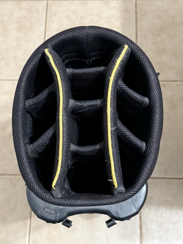 Orlimar 10-Way Golf Stand Bag w/Strap Black & Yellow