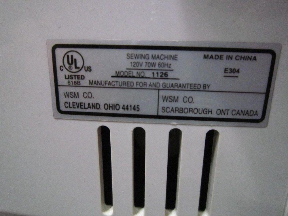 Working White Style Pro 1126 Sewing Machine FREESHIP