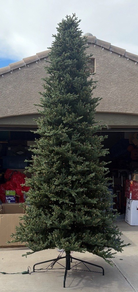 12 ft Pre-Lit Aspen Artificial Christmas Tree, 4,430 Changing Micro Dot Twinkle