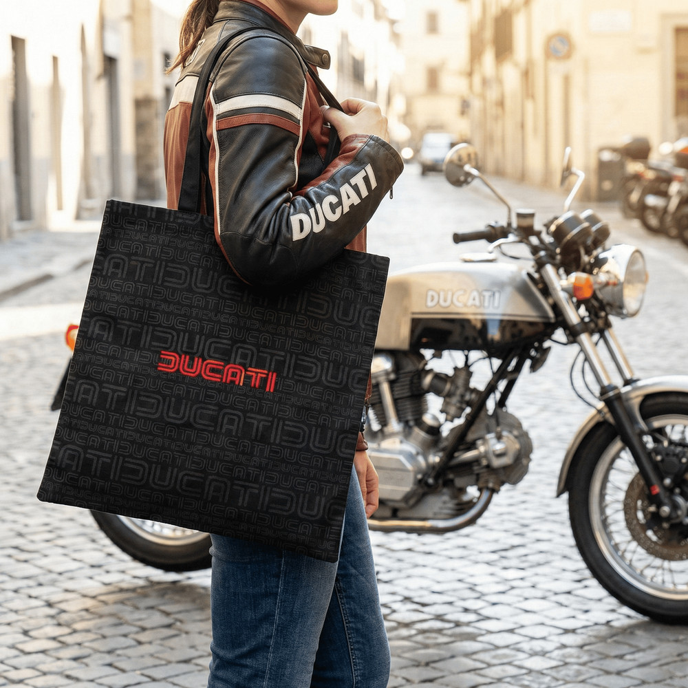 Ducati Tomorrow Black Canvas Shopper