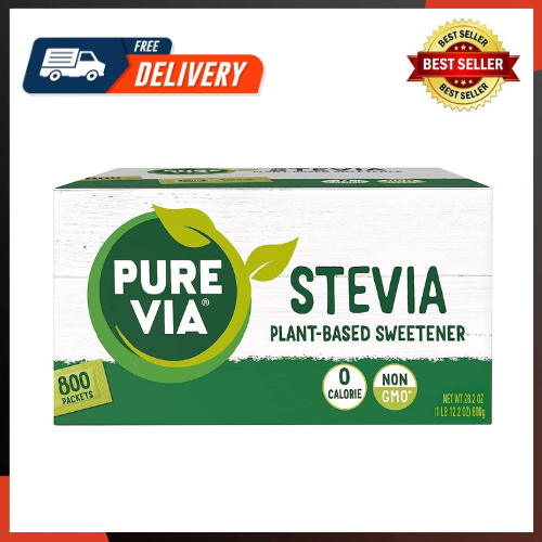 Stevia Sweetener 28.2Oz (800 Packets) easy to use and handle