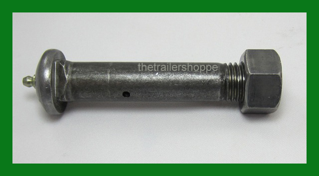 Trailer Spring Axle Equalizer Suspension Center Bolt & Nut 7/8" Grease zerk