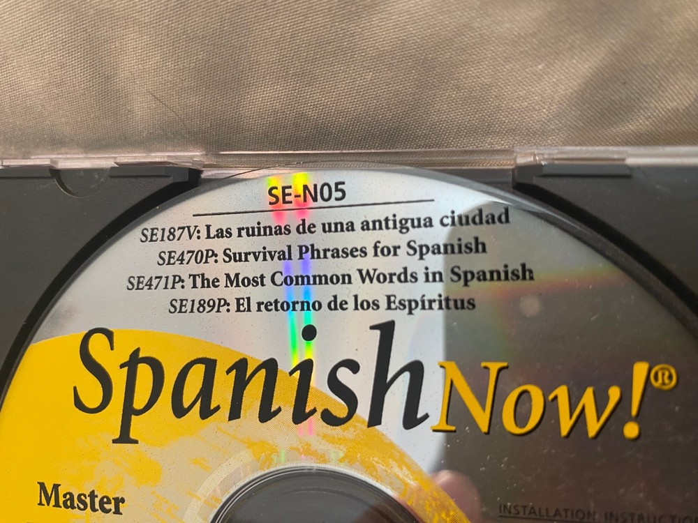 Transparent Language Spanish Now! CD ROM 2 Disk Lot